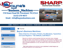 Tablet Screenshot of baynesbusiness.com